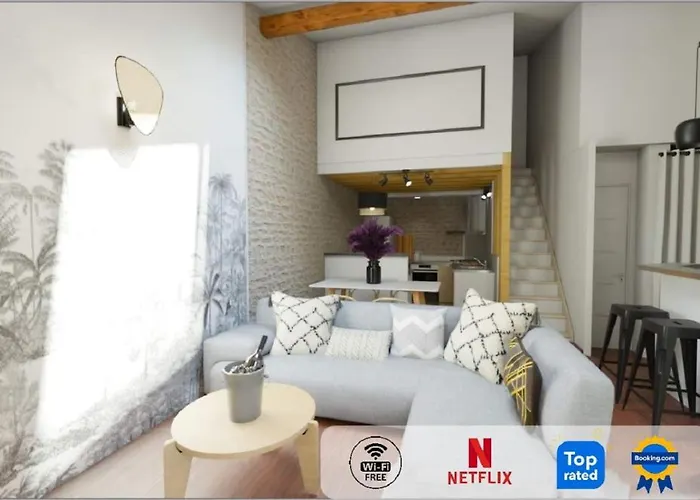 Colorzen - Confortable Lumineux Netflix - Appart Pezenas Centre